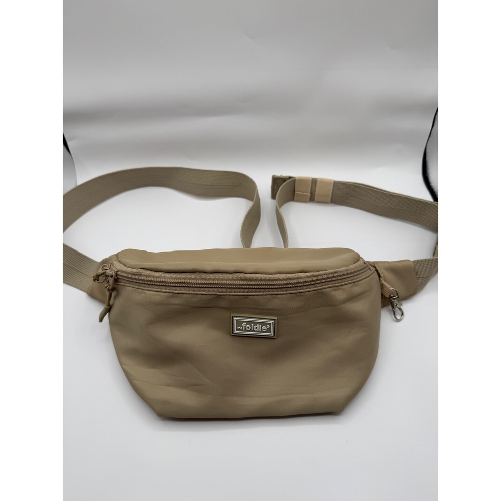 The Foldie Belt Bag Unisex OS Tan RFID Safe‎ Crossbody Fanny Pack Travel
